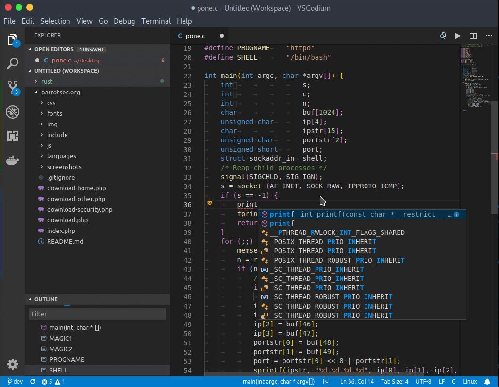 VSCodium - Clone of Microsoft’s Visual Studio Code