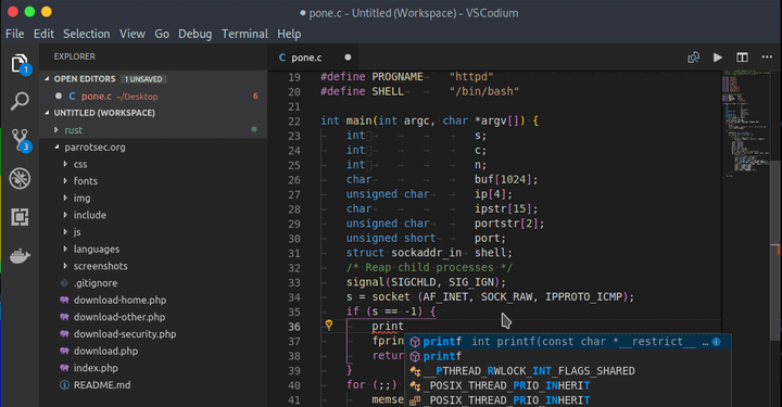 VSCodium - Clone of Visual Studio Code for Linux