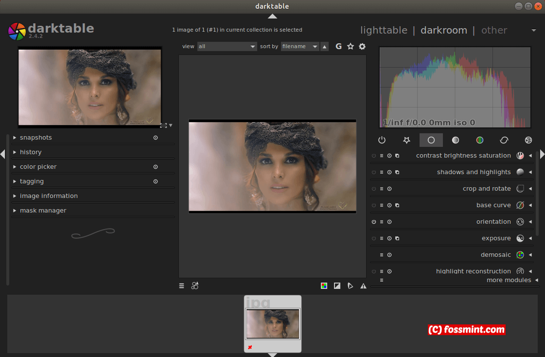 Darktable Photoshop Alternative for Linux