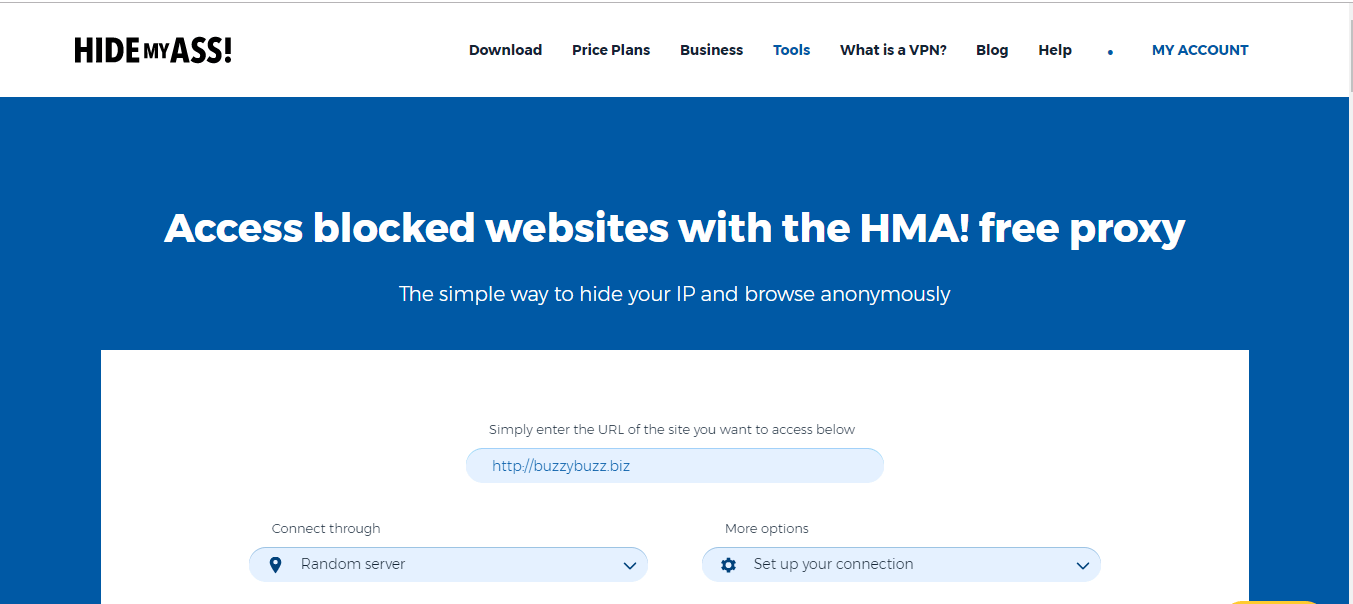 HideMyAss Free Proxy