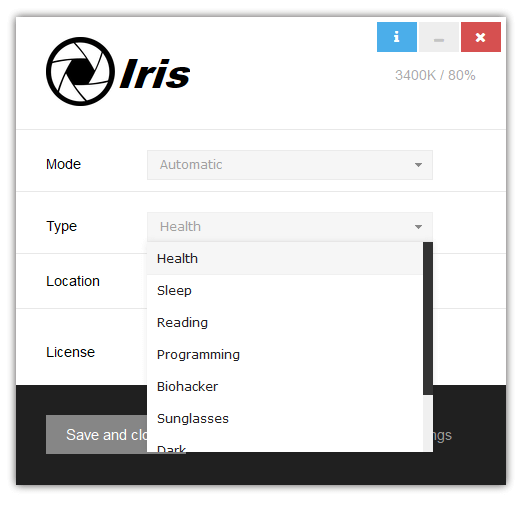 Iris - Protect Eyes Monitor Harmful Rays