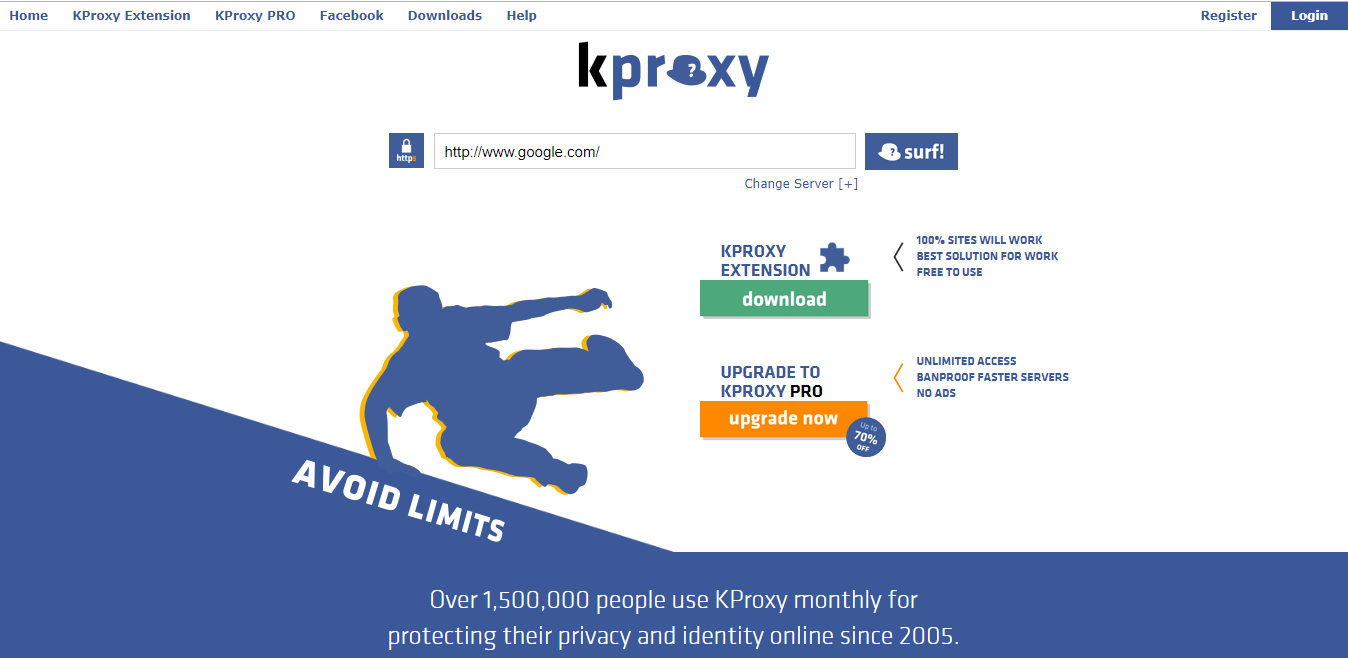 Kproxy - Free Anonymous Web Proxy