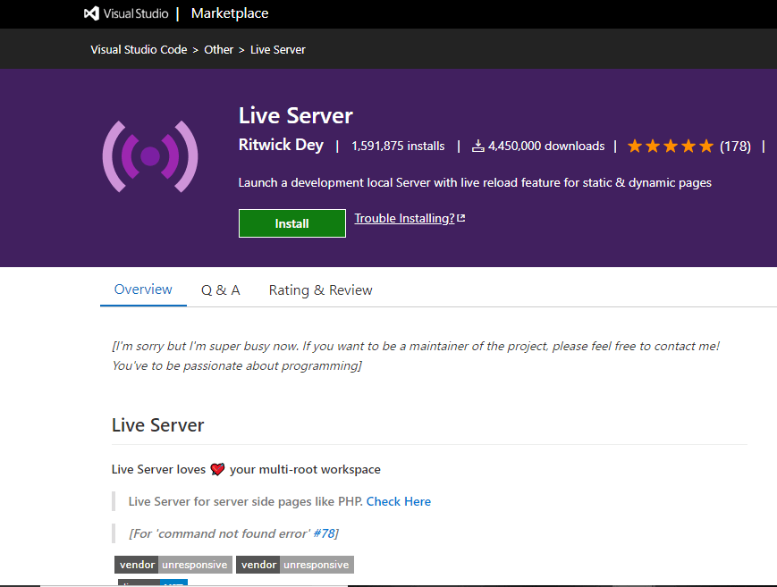 Live Serve - VS Code Extension