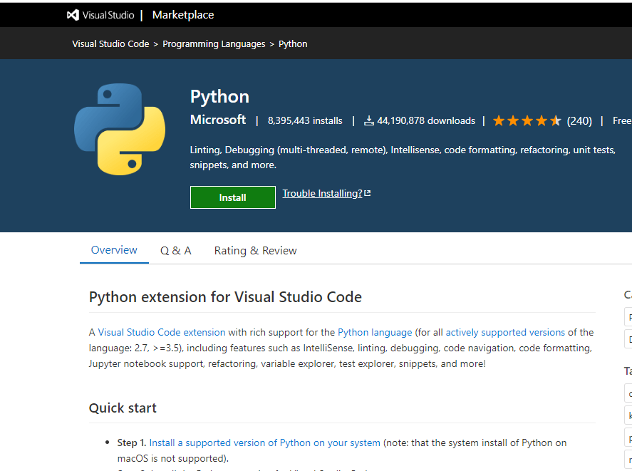 Python - VS Code Extension