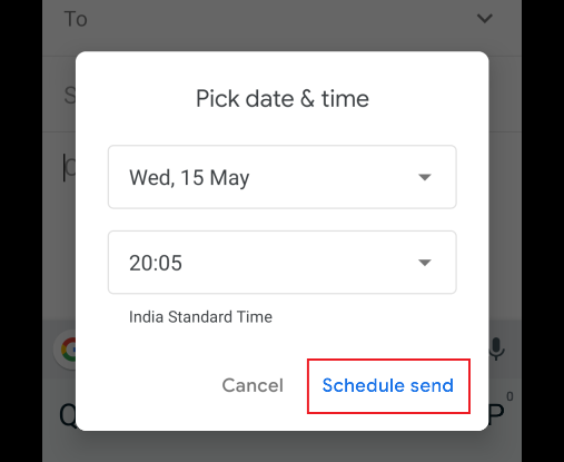 Schedule Send-SmartPhone