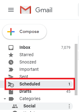 Scheduled Email