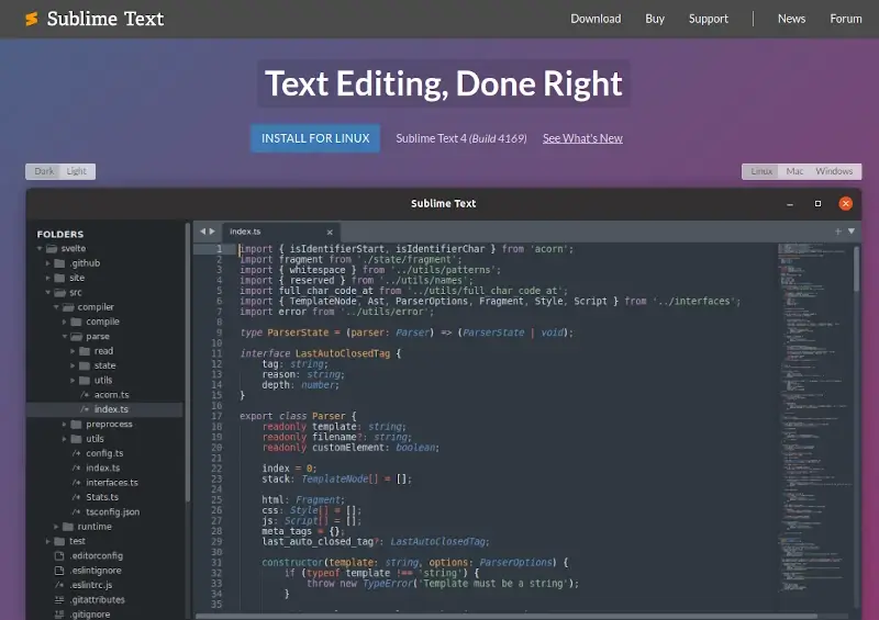 Sublime Text Editor