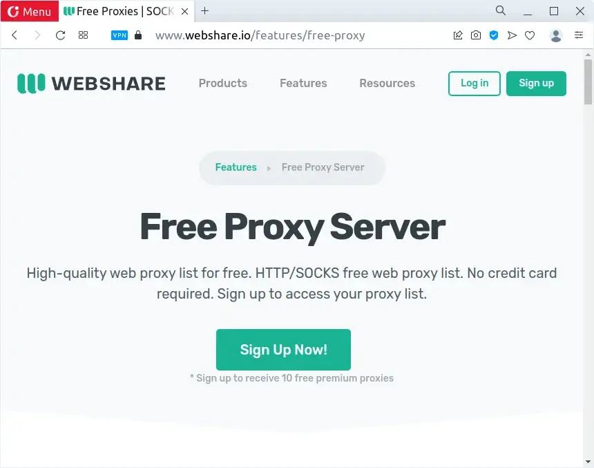 Webshare - Free Proxy Server