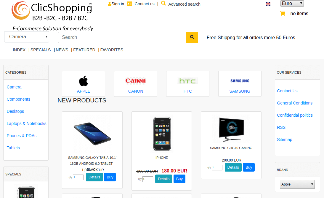 ClicShopping eCommerce Platform