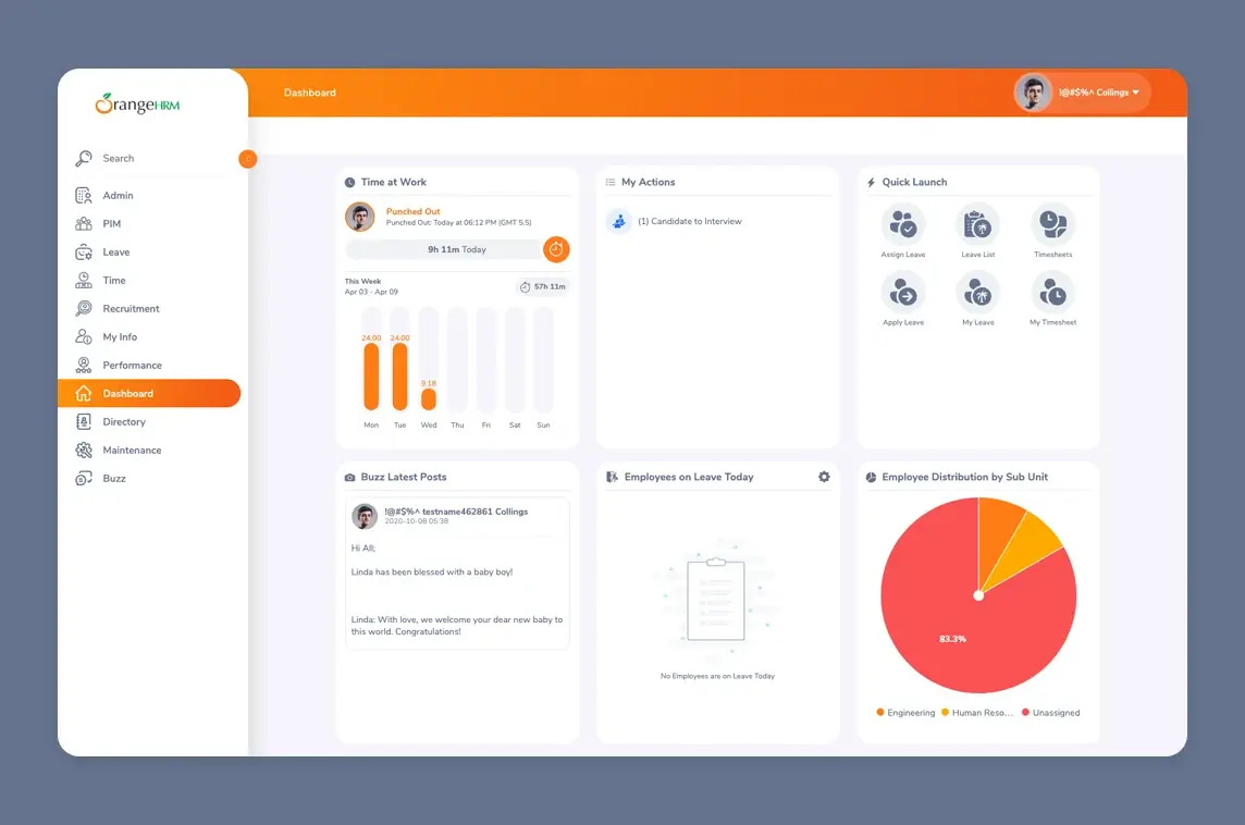 OrangeHRM - HR Software