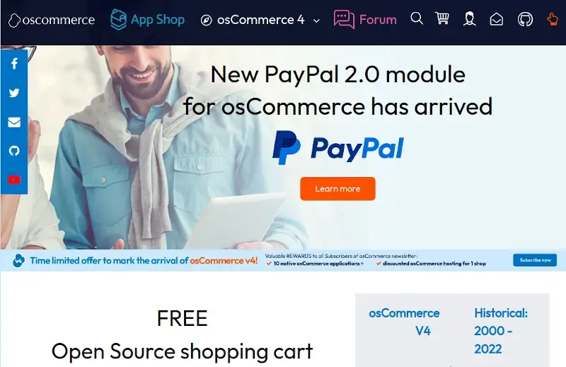 osCommerce - Open Source Shopping Cart