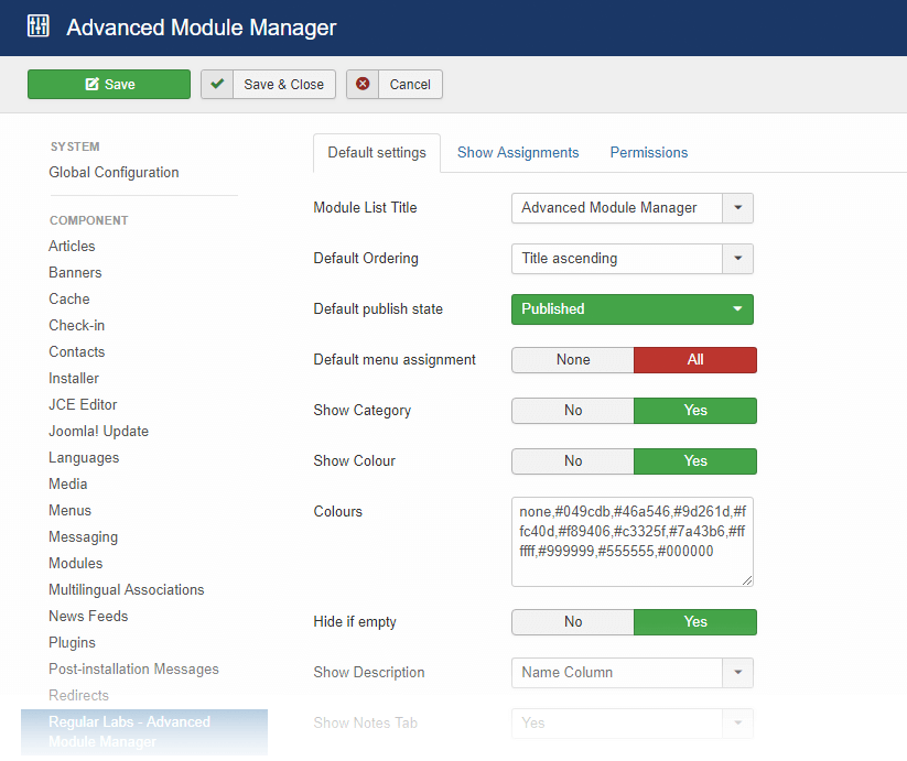 Advanced Module Manager