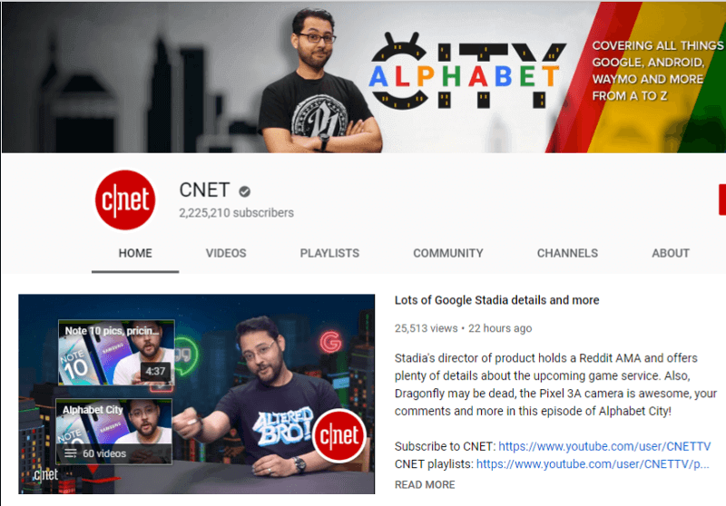 CNET - YouTube Channel