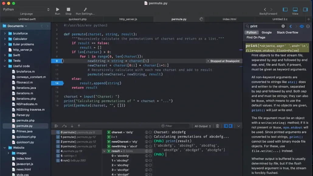 CodeRunner – Programming Editor for macOS