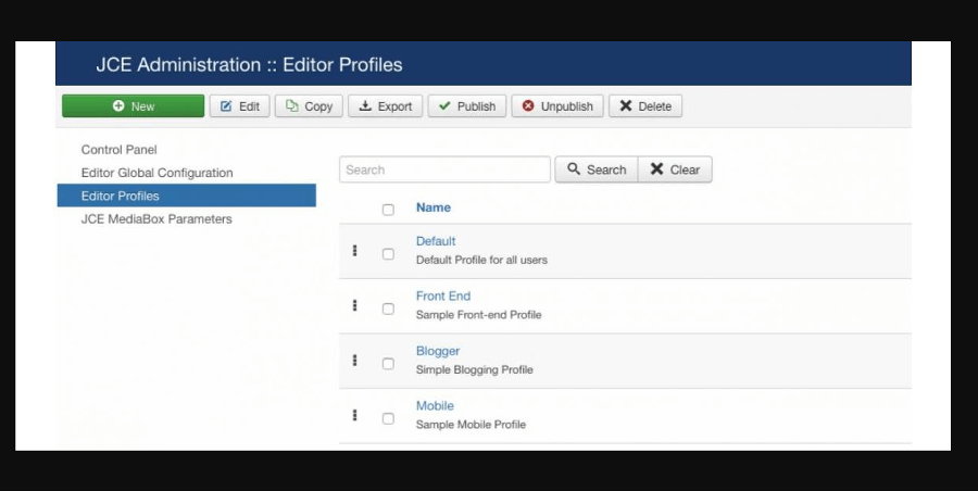 Joomla Content Editor