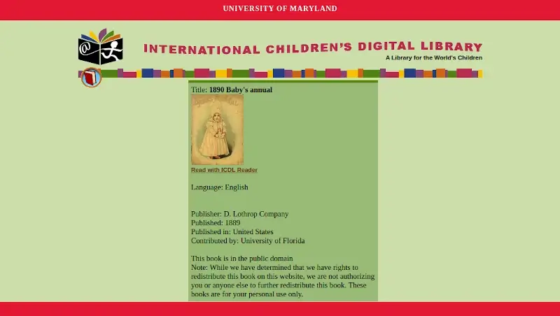 International Children's Digital Library