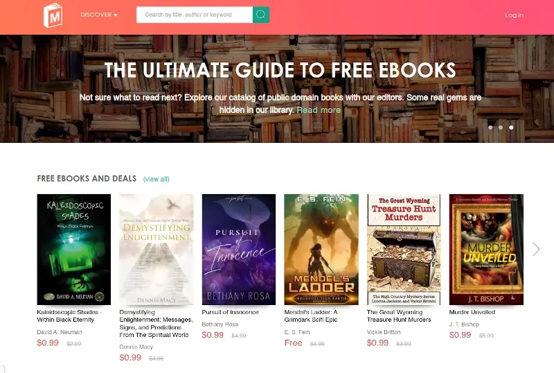 ManyBooks - Free Ebook Website