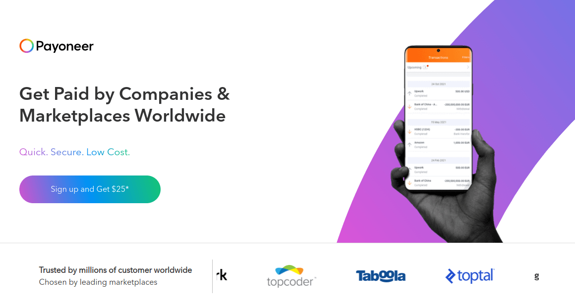 Payoneer - For Bloggers and Freelancers