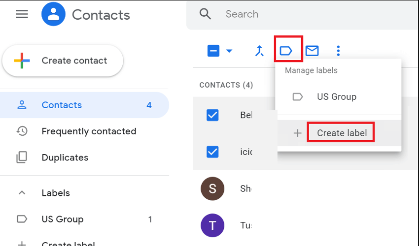 Create Gmail Label