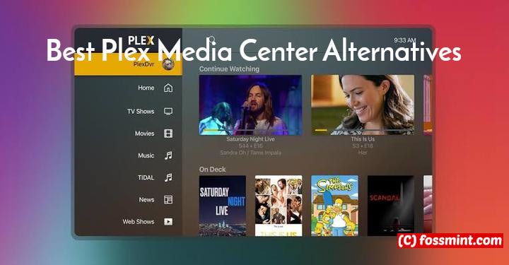 Plex Media Center Alternatives