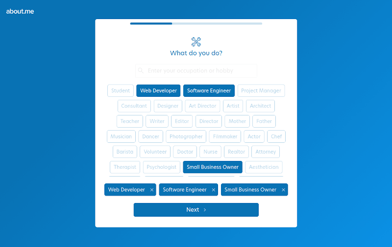 Select Your Occupation