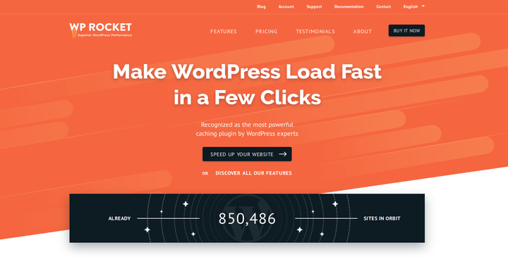 WP Rocket Make WordPress Site Faster