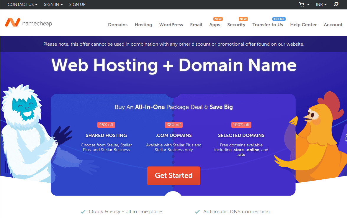 Namecheap Hosting