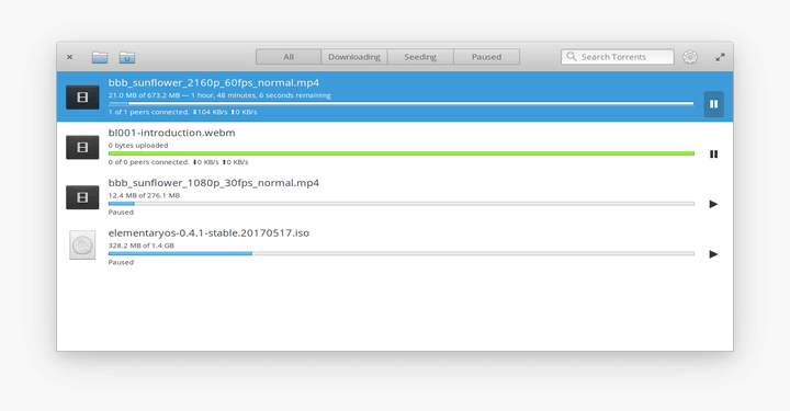 Torrent Client for ElementaryOS