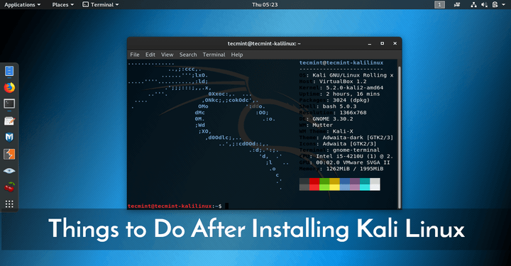 Things to Do After Installing Kali Linux