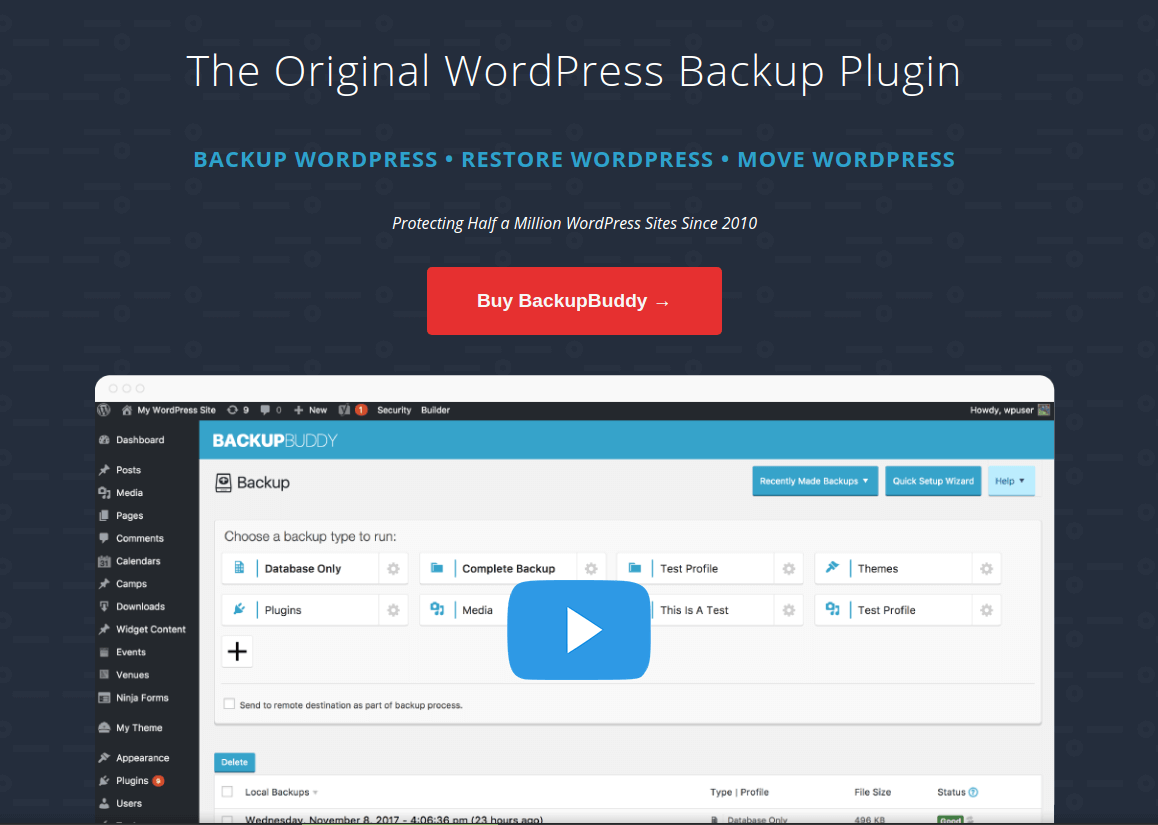 BackupBuddy - WordPress Backu Plugin