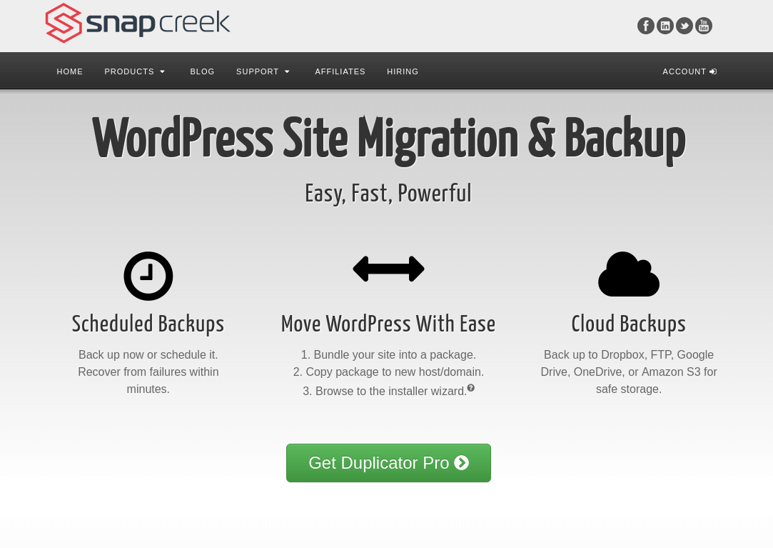 Duplicator Pro - WordPress Site Migration Plugin