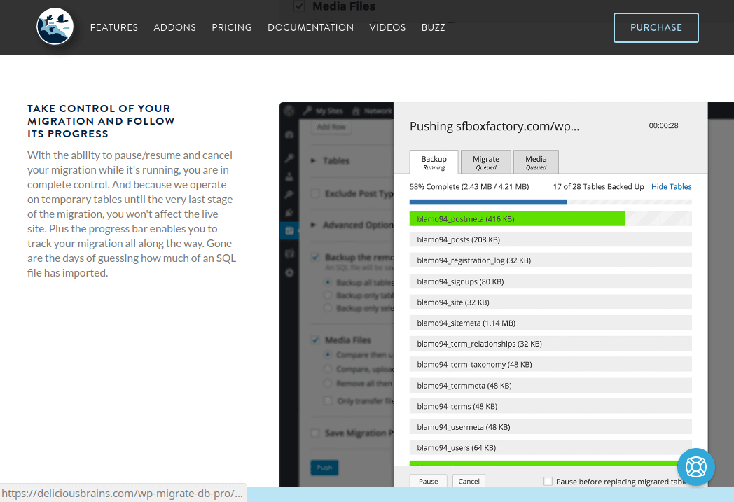 Migrate DB Pro - WordPress Database Migrate Plugin