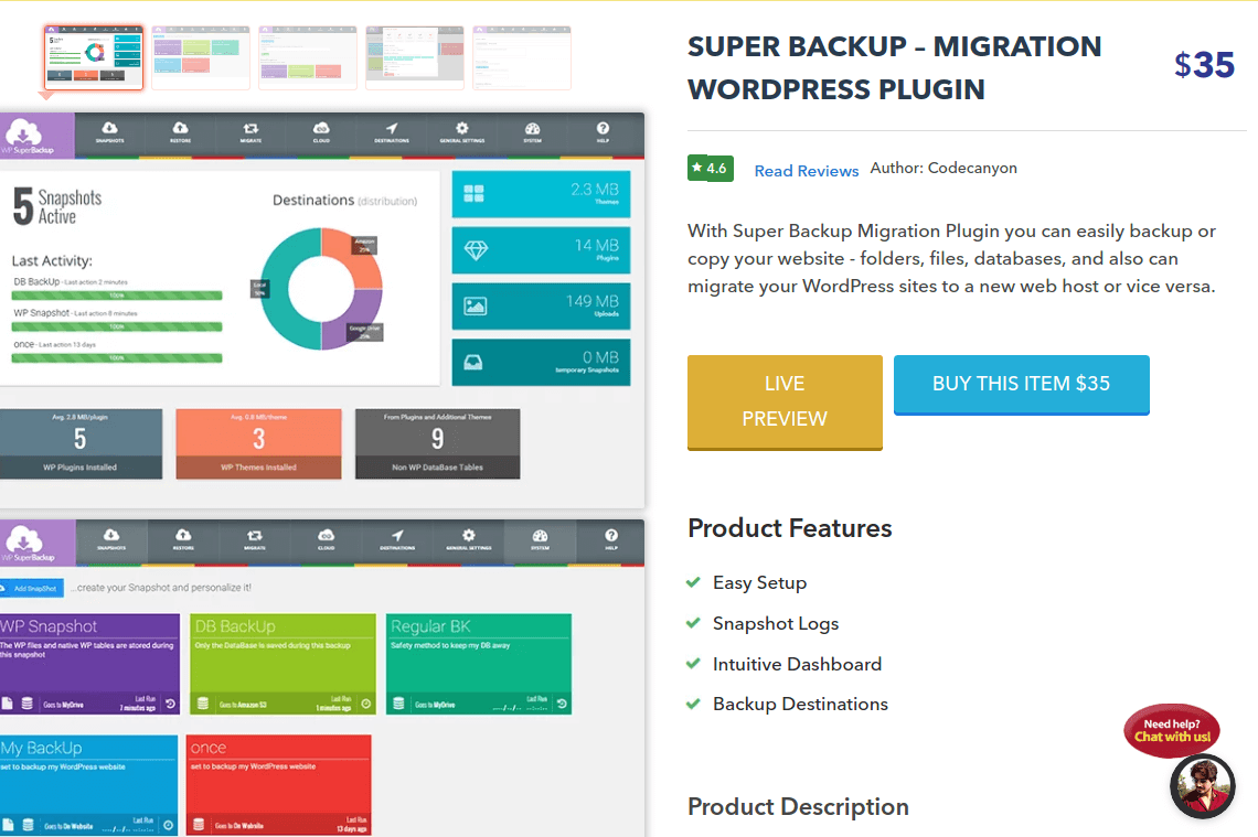 Super Backup - Migration WordPress Plugin