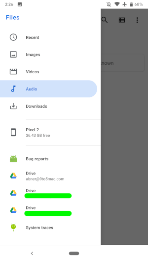Android Q Files App