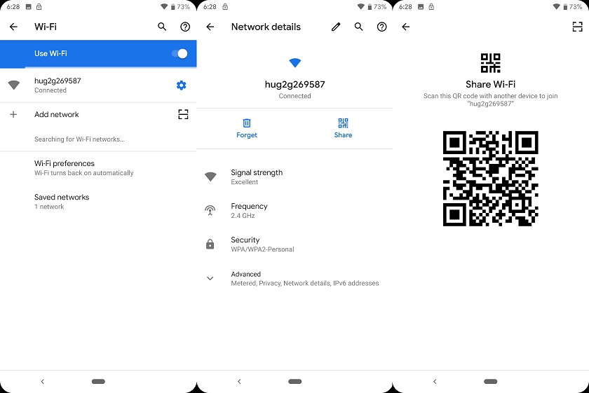 Android Q QR Codes for WiFi Sharing