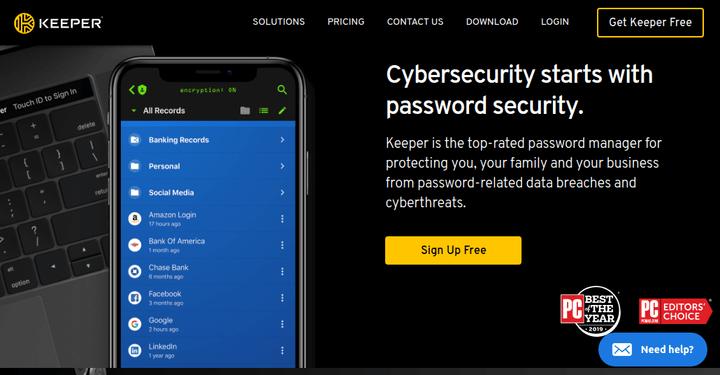 Keeper Security Password Manager