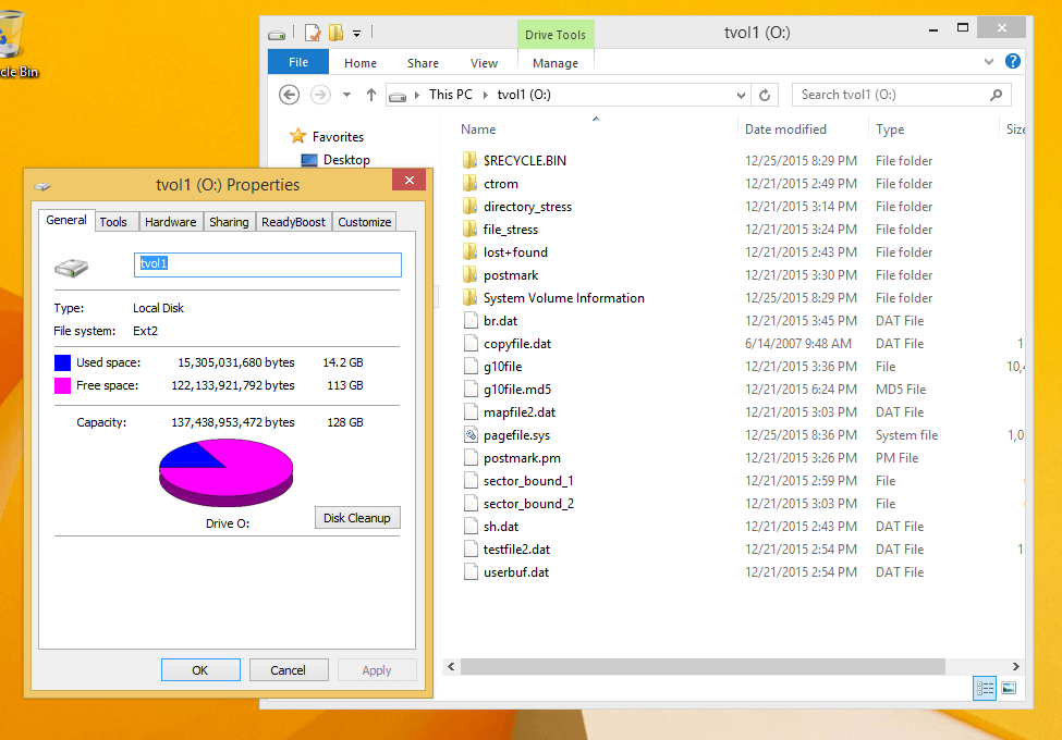 EX2 Installable File System for Windows