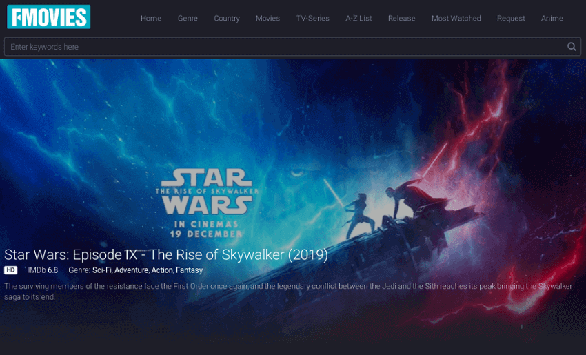Fmovies - Movie & TV Show Streaming Site