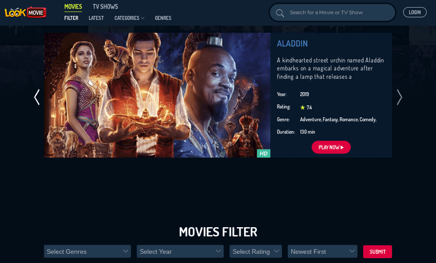 LookMovie - Movie & TV Show Streaming Site