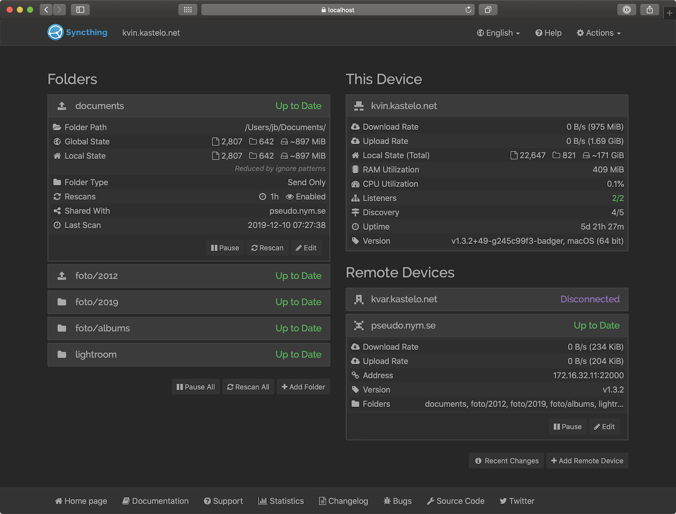 Syncthing File Synchronization For Mac