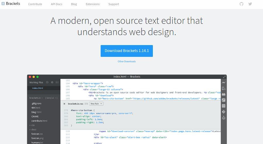 Brackets Text Editor For Mac