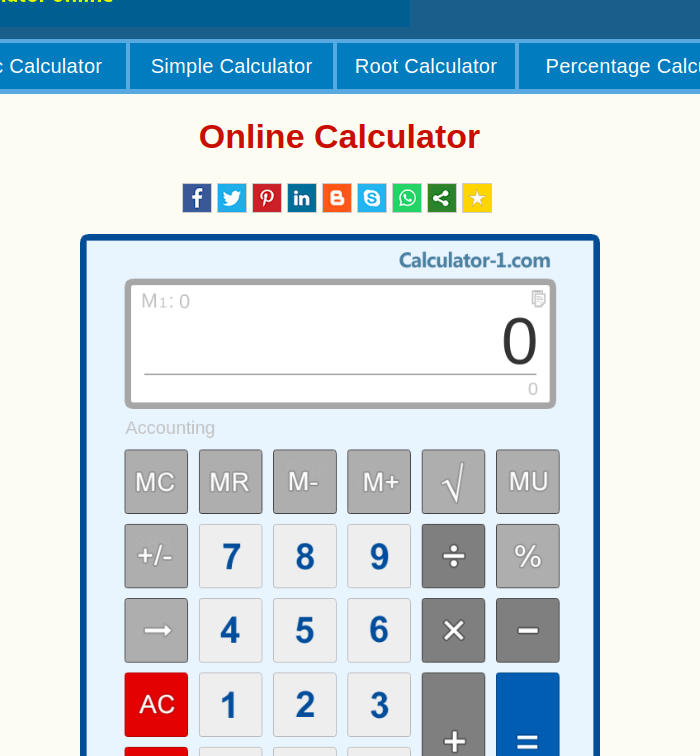 Free Handy Calculator