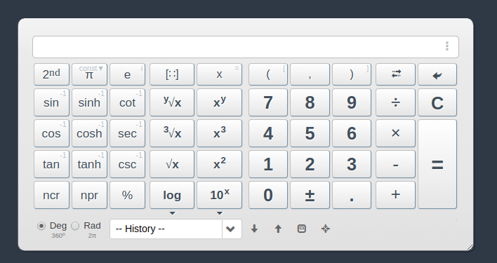 Web2.0calc Scientific Calculator