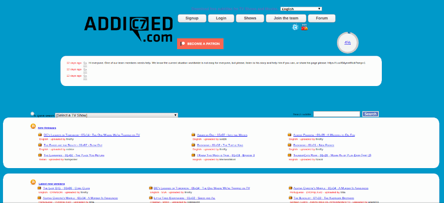 Addic7Ed.com - Site to Download Subtitle