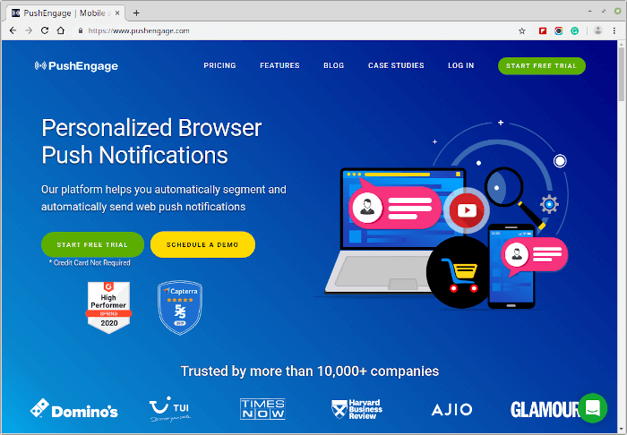 PuchEngage - Personalized Browser Push Notifications