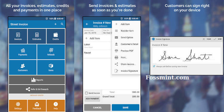 Street Invoice - Invoicing App For Android