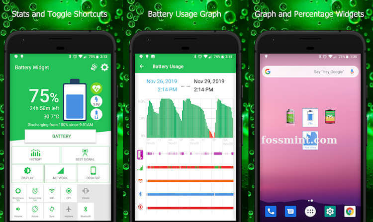 Battery Widget Percentage Charge Level (Free)