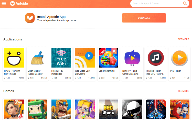 Aptoide - Google Play Store Alternative