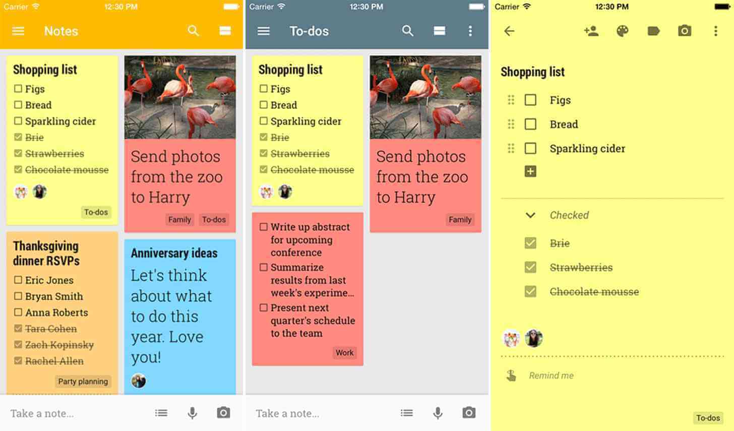 Google Keep - Cross Platform Task App