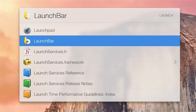 LaunchBar